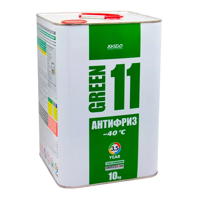 Антифриз XADO Green G11 -40°C зеленый 10 л (XA 53406)
