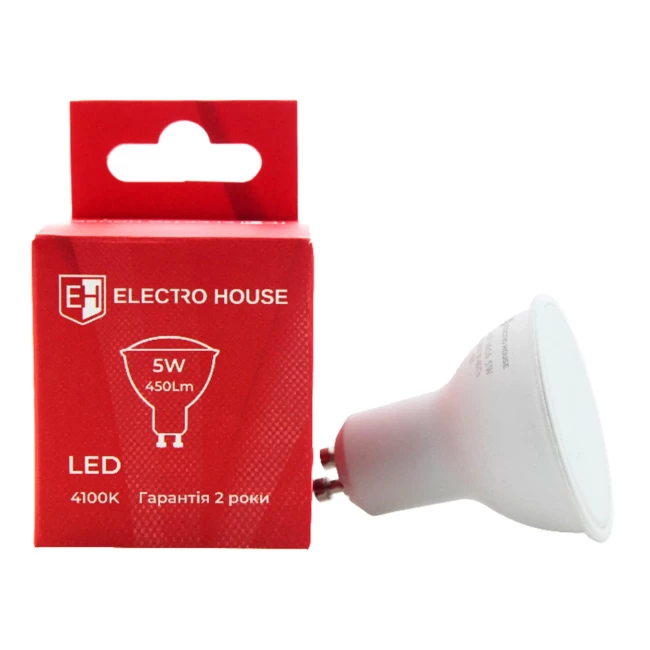 Светодиодная лампа Electro House GU10 5W (EH-LMPT-1263) Светодиодная лампа Electro House GU10 5W (EH-LMPT-1263)