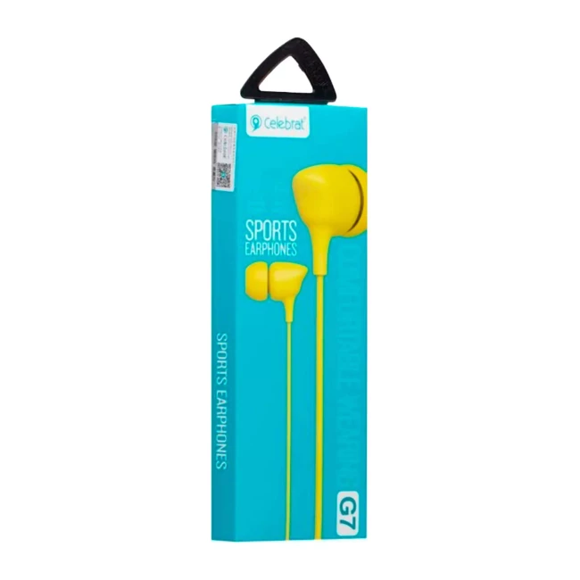 Навушники Celebrat G7 Yellow (714455)