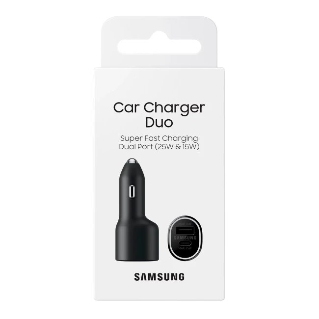 Автомобильное зарядное устройство Samsung 40W Car Charger U+C Black (EP-L4020NBEGRU)