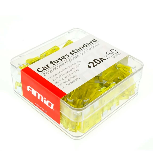 Предохранители AMiO 50шт. 20А (01336)