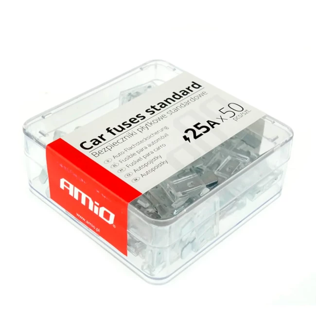 Запобіжники AMiO 50шт. 25А (01337)
