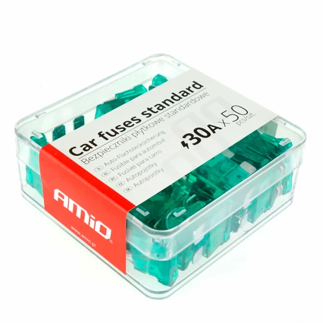 Предохранители AMiO 50шт. 30А (01338)