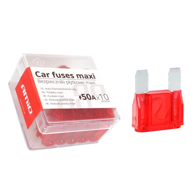 Запобіжники AMiO MAXI 10шт. 50А (023273/02327) Запобіжники AMiO MAXI 10шт. 50А (023273/02327)