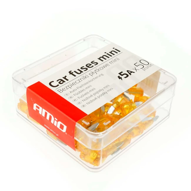 Запобіжники AMiO MINI 50шт. 5А (022177/02217)