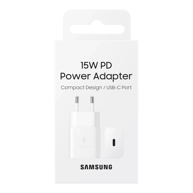 Сетевое зарядное устройство Samsung 15W PD White (EP-T1510NWEGRU)