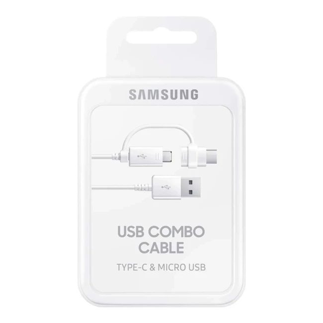 Кабель Samsung Combo Type-C & MicroUSB White (EP-DG930DWEGRU)