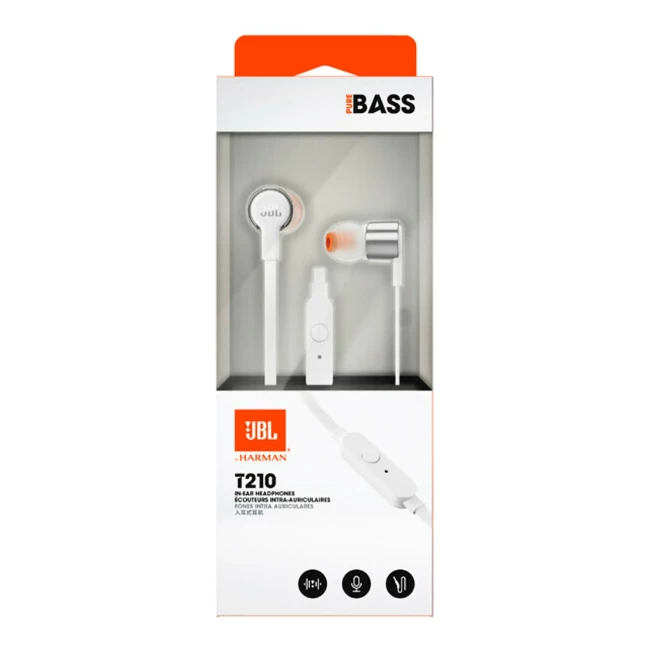 Наушники JBL T210 серый (JBLT210GRY)