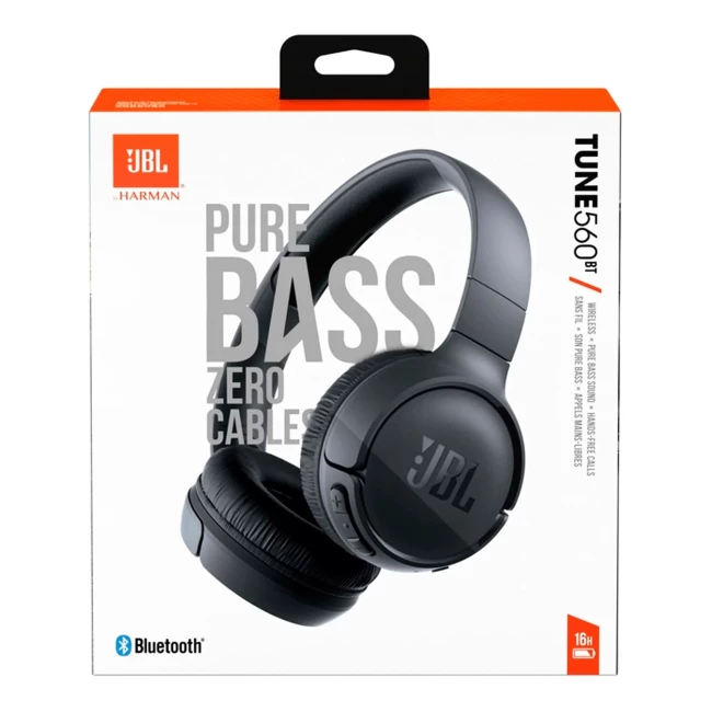 Наушники JBL Tune 560 Black (JBLT560BTBLK)