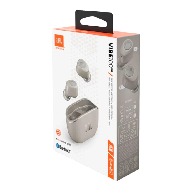 Навушники JBL Vibe 100 Silver (JBLV100TWSIVREU)