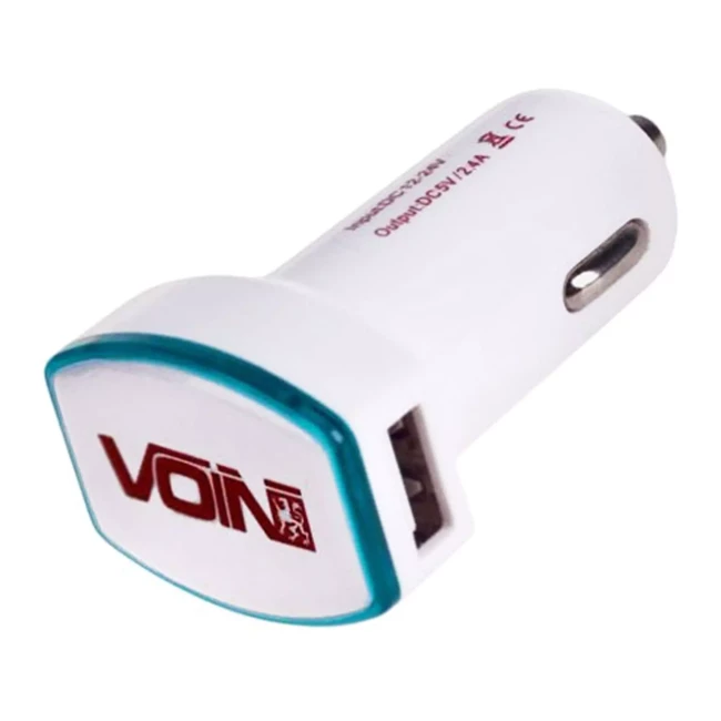 Автомобильное зарядное устройство VOIN C-2026W 2USB (12/24V - 5V 2,4A) (C-2026W (200))