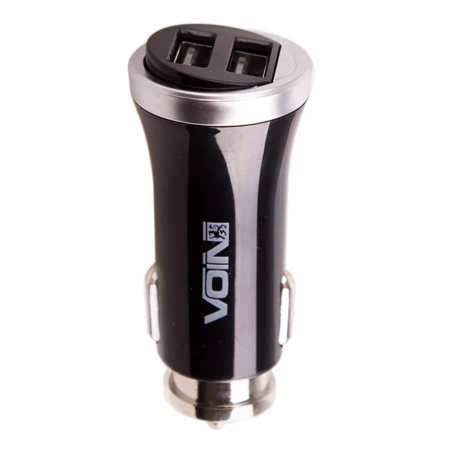 Автомобильное зарядное устройство VOIN C-2411BK 2USB (12/24V - 5V 2,4A) (C-2411BK (180))
