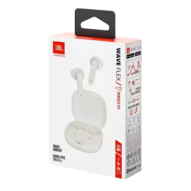 Навушники JBL Wave Flex White (JBLWFLEXWHT)