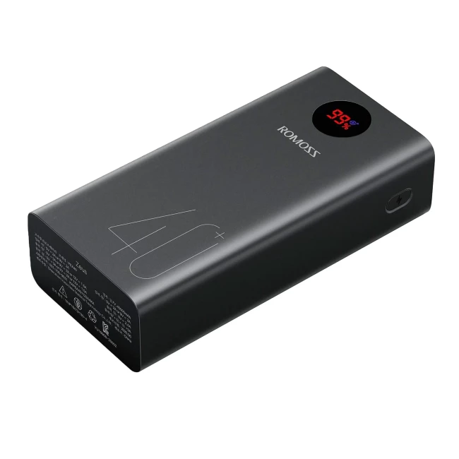 Внешний аккумулятор Romoss PEA40 40000mAh 18W черный (PEA40-112-2A45)