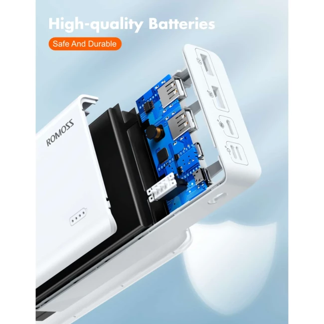 Внешний аккумулятор Romoss Sense8+ 30000mah белый  (PHP30-401-02)
