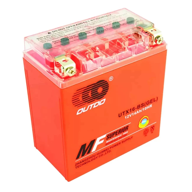 Мото аккумулятор OUTDO MOTO GEL 6CT-14Ah Аз (UTX16-BS)