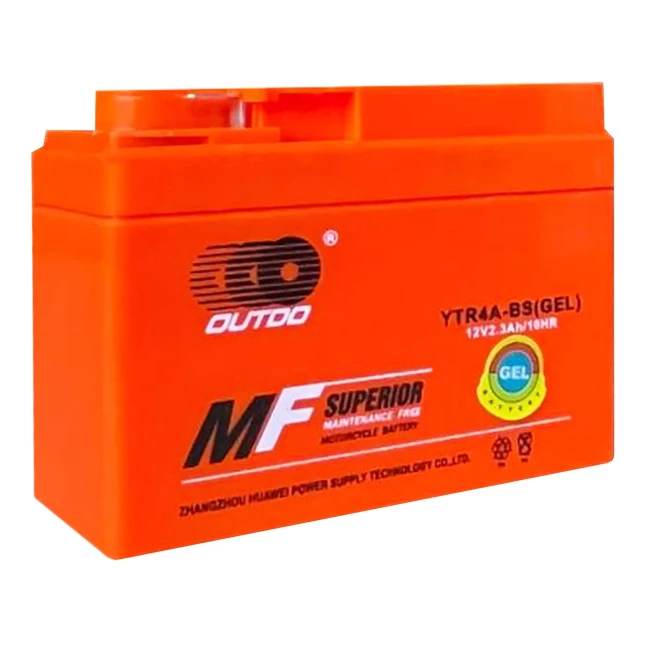 Мото аккумулятор OUTDO MOTO GEL MF 6CT-2.3Ah АзЕ (YTR4A-BS)