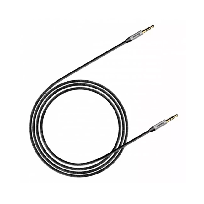 Аудиокабель Baseus Yiven AUX 3.5mm 1.5m серебристо-черный (CAM30-CS1)
