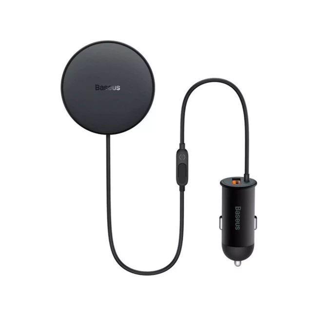 Автомобільний зарядний пристрій Baseus CW01 Magnetic Wireless 40W чорний (SUCX040001)
