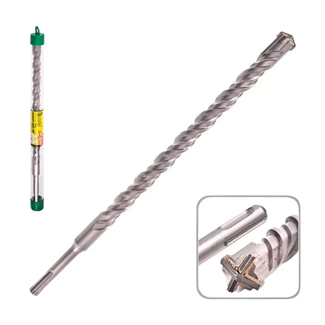Бур по бетону Alloid SDS-plus S4 QUADRO 12x260мм в тубе (CH-12260) Бур по бетону Alloid SDS-plus S4 QUADRO 12x260мм в тубе (CH-12260)