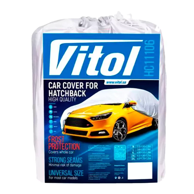 Тент автомобильный VITOL 3XL серый (HC11106 3XL) Тент автомобильный VITOL 3XL серый (HC11106 3XL)