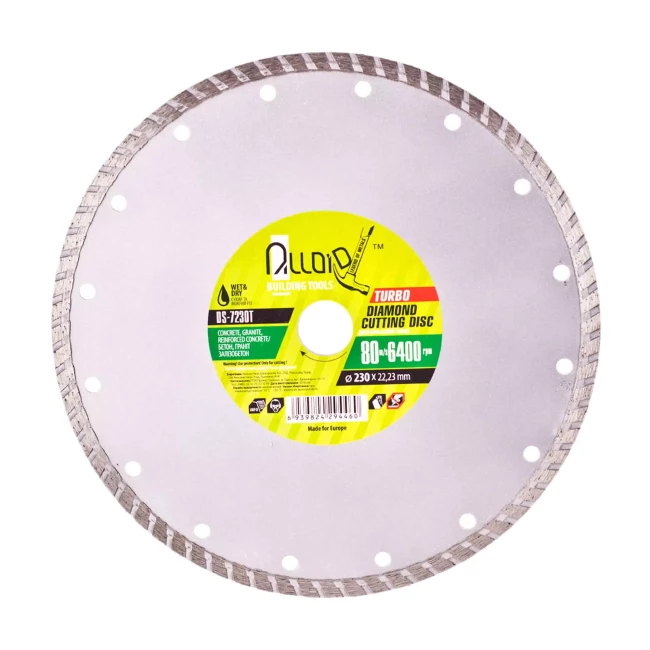 Диск алмазный отрезной Turbo Alloid 230 мм (DS-7230T)