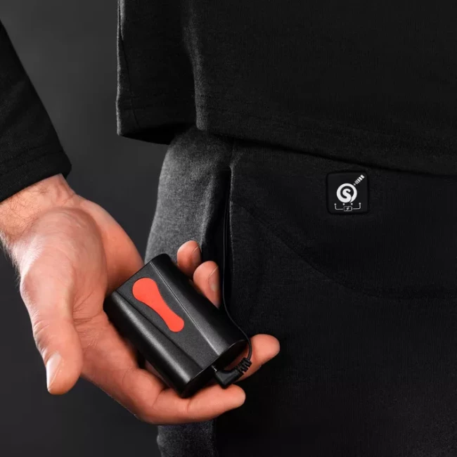 Чоловіча термобілизна з підігрівом 2E eFiber for Men Black розмір L (2E-HUEFML-BK)