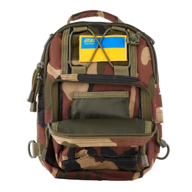 Сумка Слінг 2Е Tactical Laser Cut 2.5л темний камуфляж (2E-MILSLIBAG-Y09L-WC)