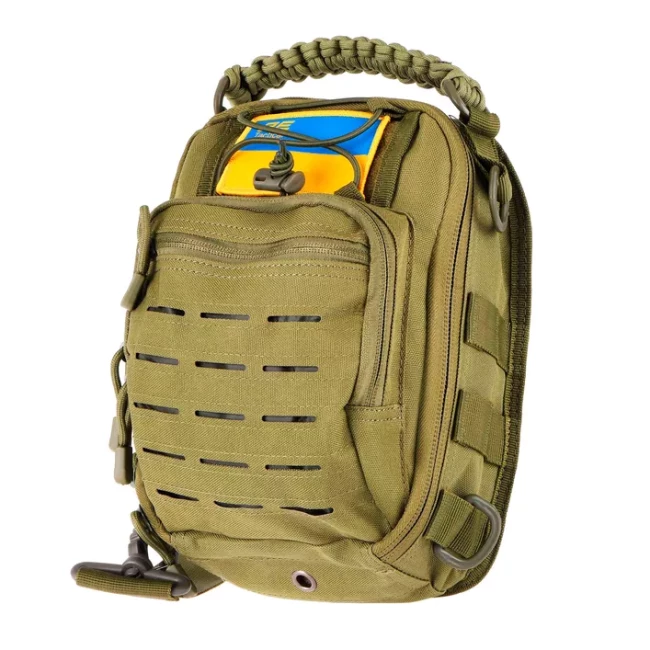 Сумка Слинг 2Е Tactical Laser Cut 2.5л зеленая (2E-MILSLIBAG-Y09L-OG)