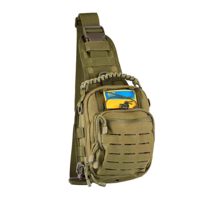 Сумка Слинг 2Е Tactical Laser Cut 2.5л зеленая (2E-MILSLIBAG-Y09L-OG) Сумка Слинг 2Е Tactical Laser Cut 2.5л зеленая (2E-MILSLIBAG-Y09L-OG)