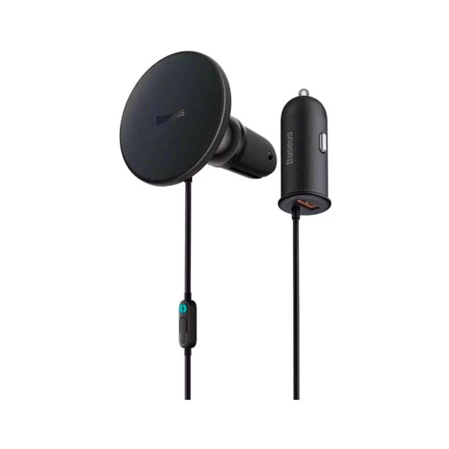 Автомобільний зарядний пристрій Baseus CW01 Magnetic Wireless 40W чорний (SUCX040001)