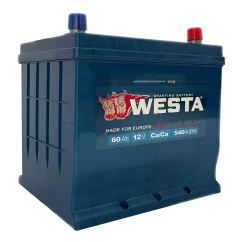 Автомобильный аккумулятор WESTA 6CT-60 А АзЕ JIS ASIA
