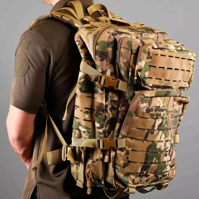 Рюкзак тактический 2Е 45л Laser cut камуфляж (2E-MILTACBKP-45L-MC)