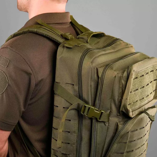 Рюкзак тактический 2Е 45л Laser cut зеленый (2E-MILTACBKP-45L-OG)