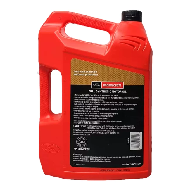 Моторное масло Ford Motorcraft Full Synthetic Motor Oil 0W-20 4,73л (XO0W205QFS)