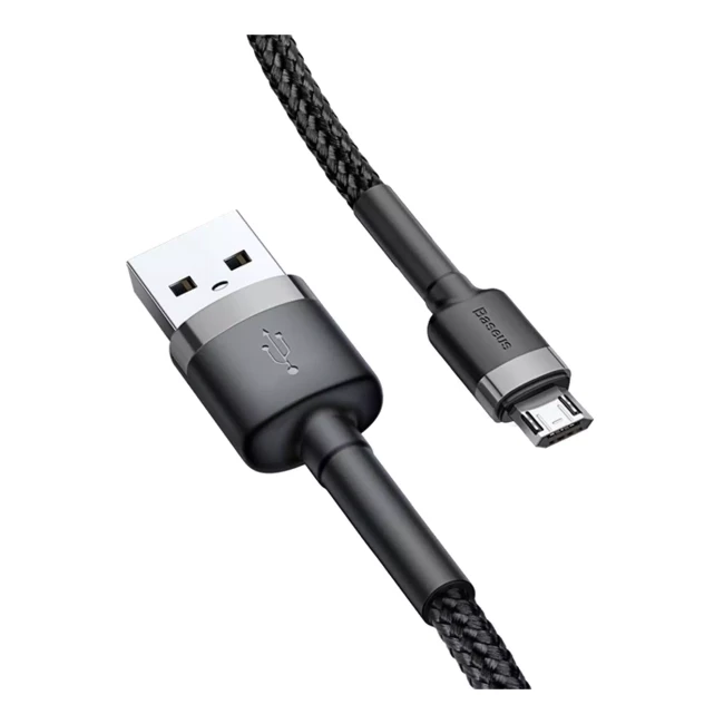 Кабель Baseus Cafule USB Micro 1.5A 2M черно-серый
