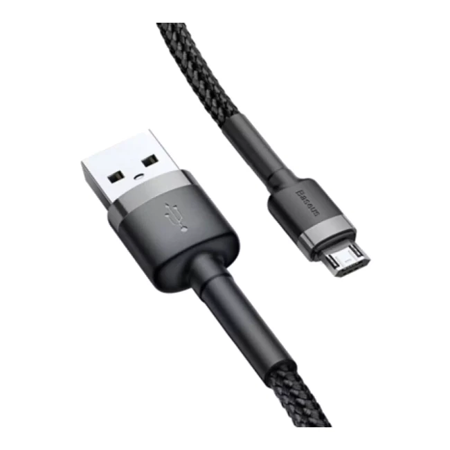 Кабель Baseus Cafule USB Micro 1.5A 2M черно-серый