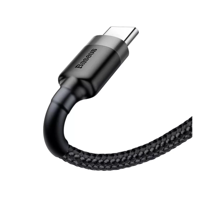 Кабель Baseus Cafule USB Type-C 1м черно-серый