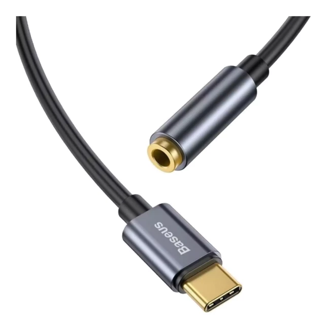 Переходник Baseus Type-C to 3.5mm Adapte L54 серый (CATL54-0G)