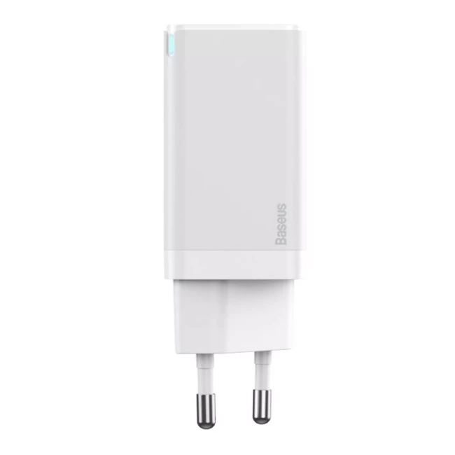 Зарядное устройство Baseus GaN2 Lite QC C+U 65W белый (CCGAN2L-B02)
