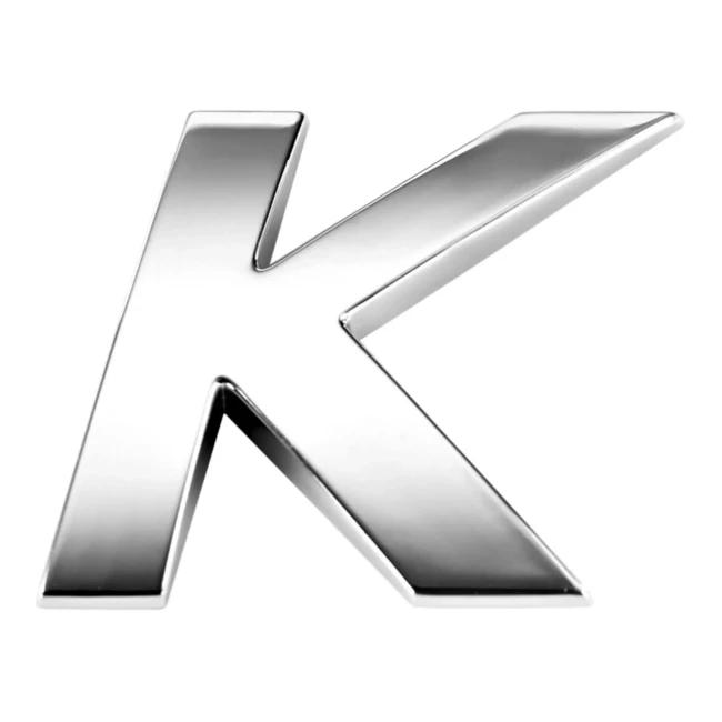 30205 3D-буква MAK: "K" наклон.