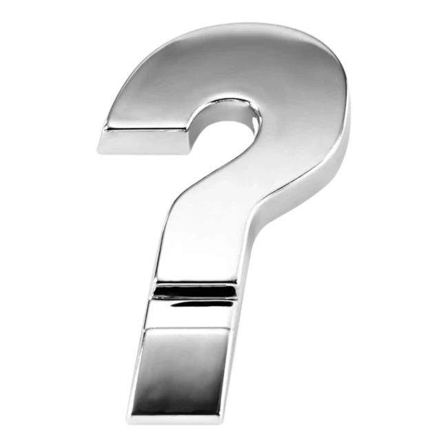 30236 3D-знак MAK: " ? " наклон.