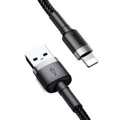 Кабель Baseus USB to Lightning 2A 3m серо-черный (CALKLF-RG1)