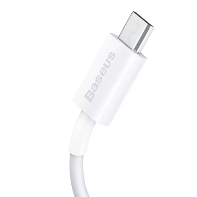 Кабель Baseus USB to Micro 2A 1m белый (CAMYS-02)