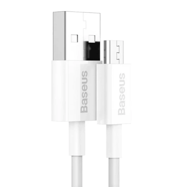 Кабель Baseus USB to Micro 2A 1m белый (CAMYS-02)