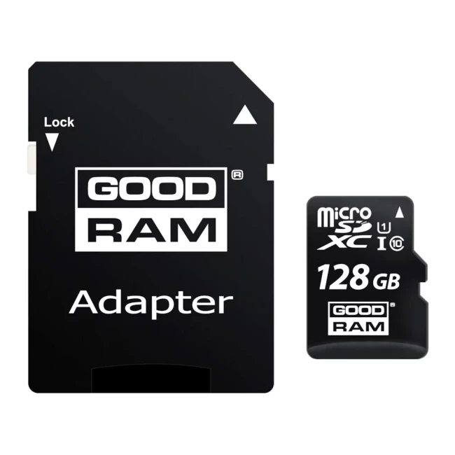 Карта пам'яті Goodram microSDXC UHS-I 128GB сlass10 +SD