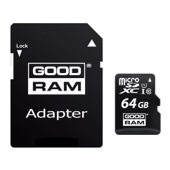 Карта памяти Goodram microSDXC UHS-I 64GB сlass10 +SD