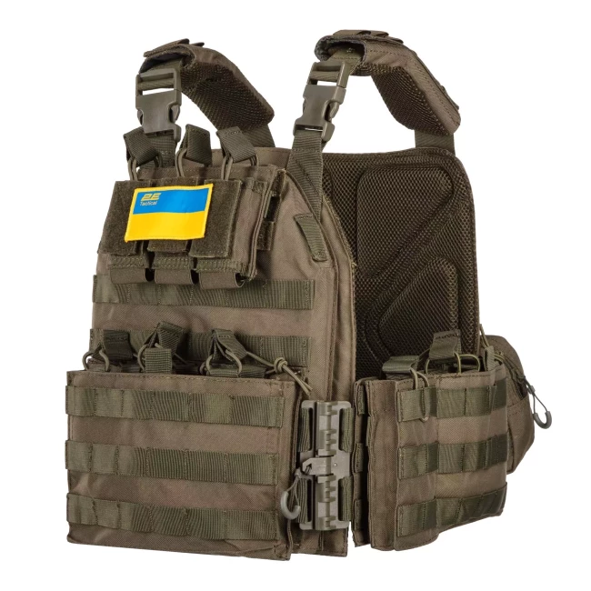 Плитоноска Assalut з додатковими підсумками Тип 4 2Е зелена (2E-MILPLACARTYPE4-YA-OG) Плитоноска Assalut з додатковими підсумками Тип 4 2Е зелена (2E-MILPLACARTYPE4-YA-OG)