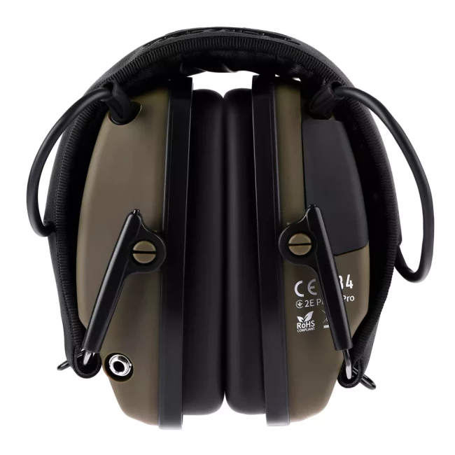 Тактические защитные наушники 2E Pulse Pro Army Green NRR 22 dB активные (2E-TPE026ARGN)