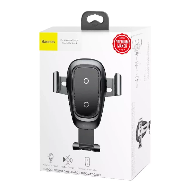 Зарядное устройство Baseus Metal Wireless Charger Gravity Car MountTarnish (WXYL-B0A)